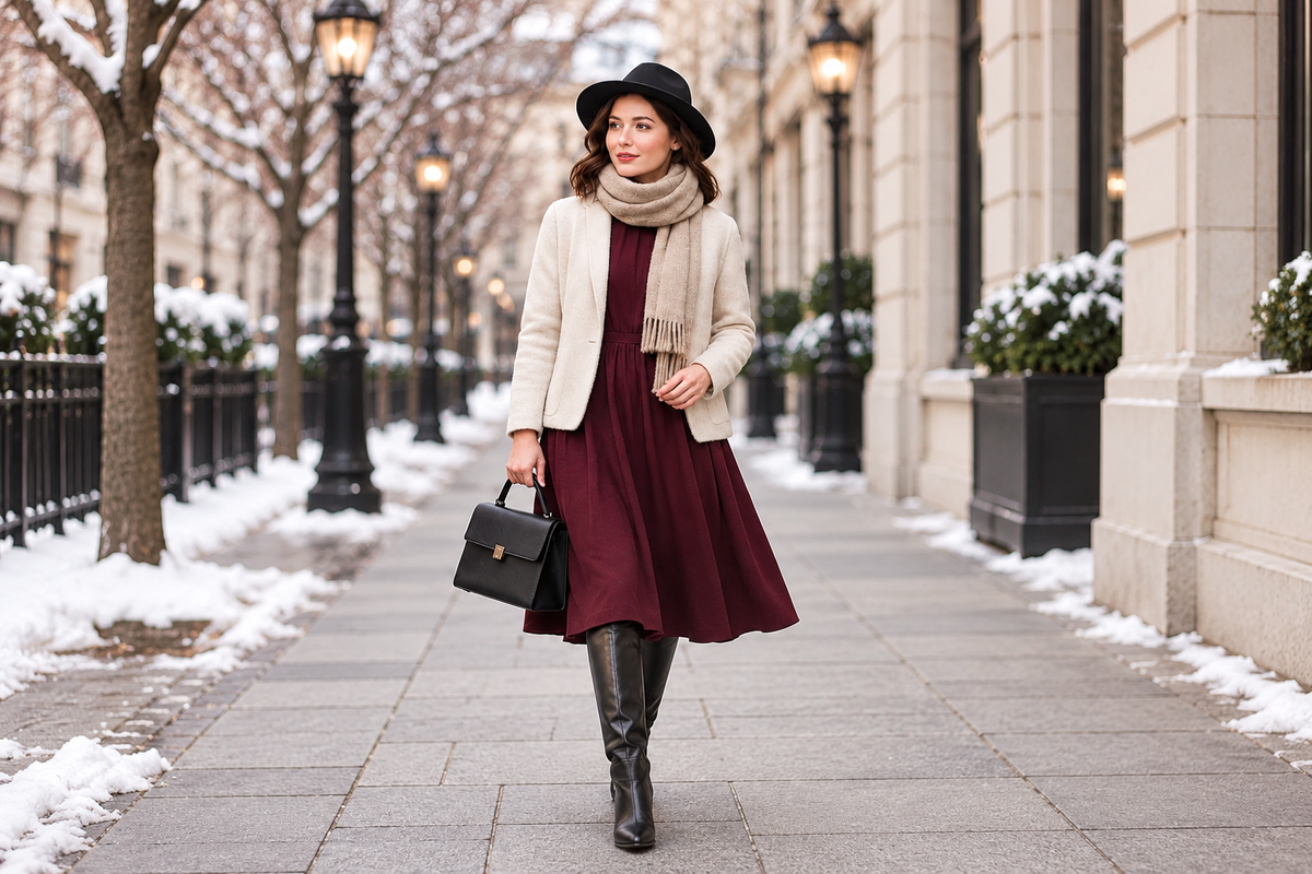 How to Style Winter Dresses Effortlessly