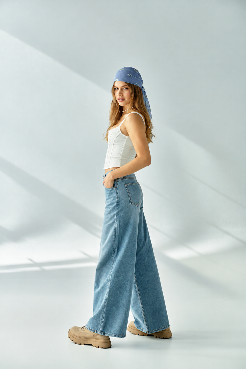 White Square-Neck Camisole Top